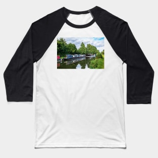 Boats on the Kennet and Avon Baseball T-Shirt